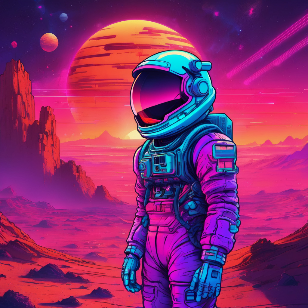 Astronaut on mars